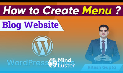 How to Create Menu in WordPress WordPress Blog Website Tutorial in Hindi Free WordPress Blog