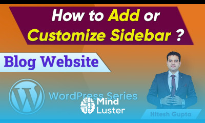 How to Add Sidebar in WordPress Blog Page How to Create Sidebar Menu in WordPress WordPress Blog