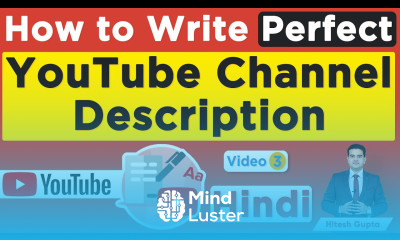 How to Write YouTube Channel Description YouTube Marketing Full Course in Hindi Hitesh Gupta