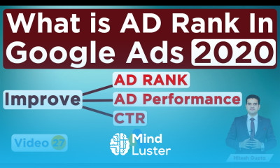 Ad Rank in Google Ads How to Improve Ad Rank Ad Performance CTR Google Ads Tutorial 2020
