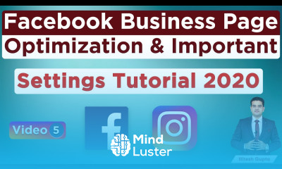 Facebook Business Page Optimization and Important Settings Tutorial Hindi Organic Free Tips 2020