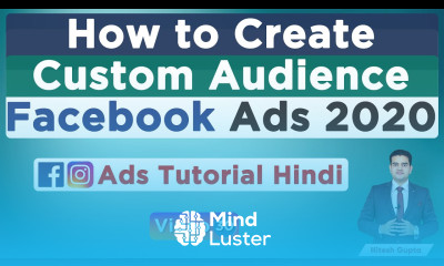 How to create Custom Audience in Facebook Ads Remarketing Facebook Ads 2020 FB Ads Course Hindi