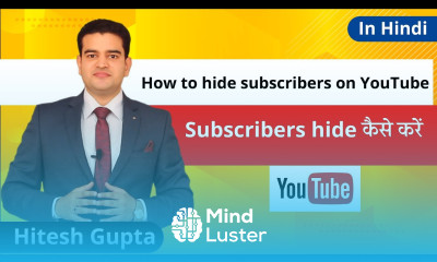 How To Hide Subscribers On YouTube Channel 2019 Subscribers Hide Kaise Kare 2019