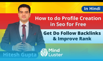 How To Do Profile Creation In SEO Tutorial In Hindi Off Page SEO Tips 2019