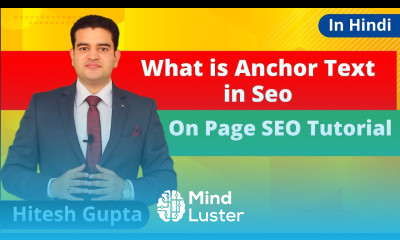 What Is Anchor Text Benefits Of Anchor Text In Seo On Page Seo Tutorial For Beginners In Hindi