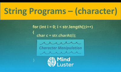 Solve any String Program character manipulation