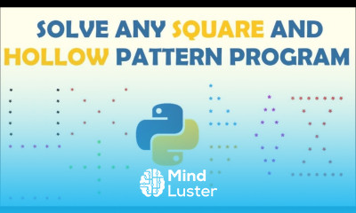 How to solve Square and Hollow pattern programs in Python