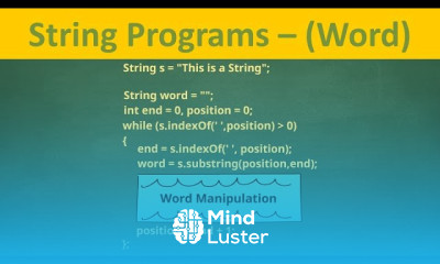 Solve any Java String program word programs