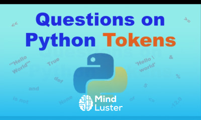 Learn Python Tokens - Mind Luster