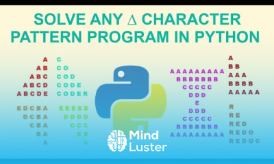 Solve any character pattern in Python