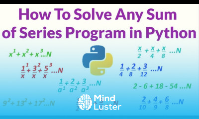 Solve any Series Program in Python