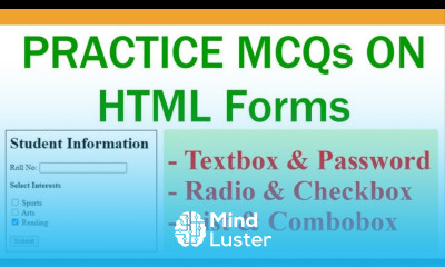 Practice MCQs on HTML Forms