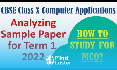 CBSE Class 10 Computer Applications Term 1 2022 Sample Paper Analysis