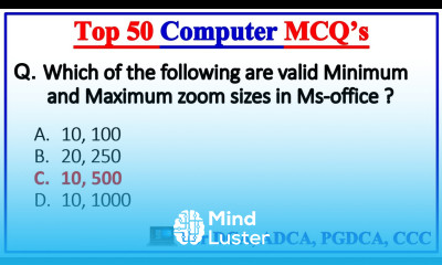 Top 50 Computer Fundamental MCQ Questions with Answer for DCA ADCA PGDCA CCC COPA