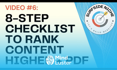 Video 6 8 Step Checklist To Rank Content Higher