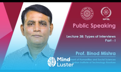 Lecture 38 Types of Interviews I