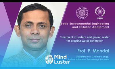 Lecture 26 Treatment of surface and ground water for drinking water generation