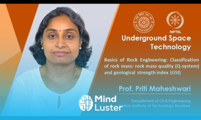 Lecture 6 Basics of Rock Engineering Classification of rock mass Q system and GSI