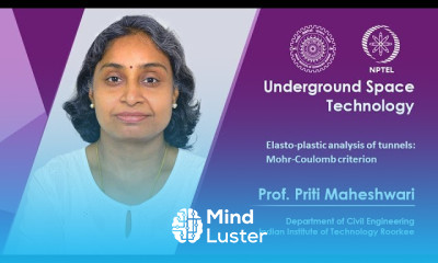 Lecture 30 Elasto plastic analysis of tunnels Mohr Coulomb criterion