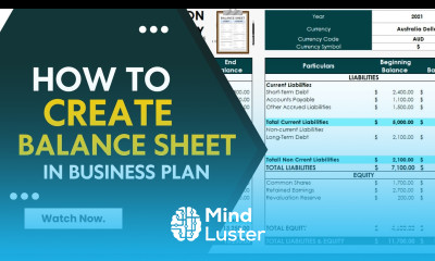 How to Create Balance Sheet in Business Plan