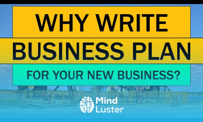 WHY Write a Business PLAN for Your NEW BUSINESS