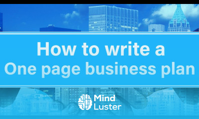 How to Write a One Page Business Plan for Your Own Business in 2024