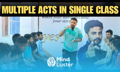 Multiple acts in Single Class News Paper Reading Singing Training Talking Motivating Acting