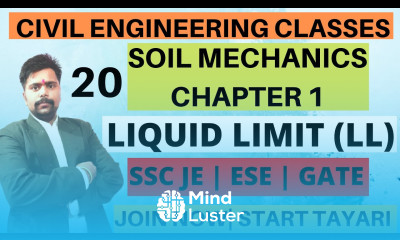 LEC 20 SOIL MECHANICS GEOTECHNICAL ENGINEERING LIQUID LIMIT ITS DETERMINATION STEP BY STEP