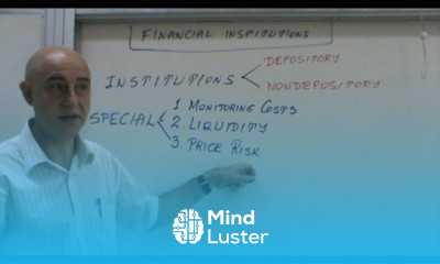 Financial Markets and Institutions Lecture 31