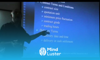 Financial Derivatives Lecture 19