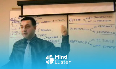 Real Estate Finance Lecture 02 Legal Concepts