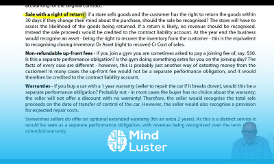 Revenue Recognition Specifics ACCA SBR