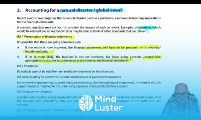 Current issues ACCA SBR Exam