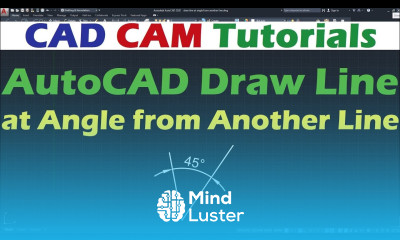AutoCAD Draw Line at Angle from Another Line