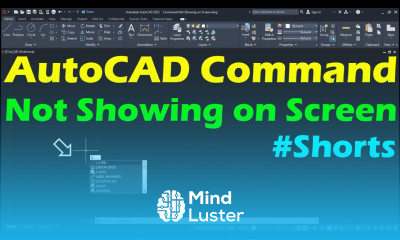AutoCAD Command Not Showing on Screen Shorts