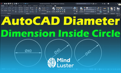 AutoCAD Diameter Dimension Inside Circle