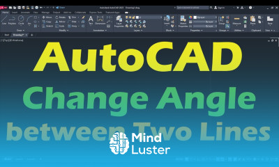 AutoCAD Change Angle between Two Lines