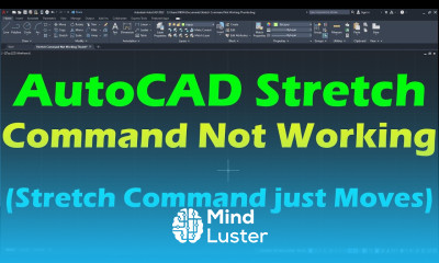 AutoCAD Stretch Command not Working AutoCAD Stretch Command Just Moves