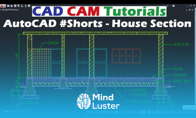 AutoCAD Shorts House Section Drawing