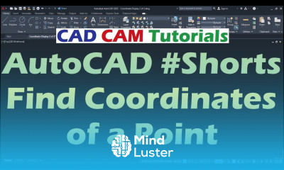 AutoCAD Find Coordinates of a Point Shorts