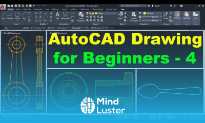 Learn AutoCAD Drawing Tutorial for Beginners 4 - Mind Luster