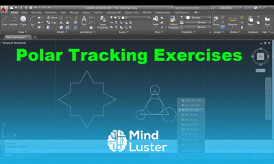 AutoCAD 2015 Polar Tracking Exercises How to create drawing using Polar Tracking settings
