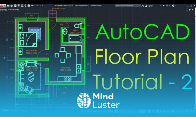Learn AutoCAD Simple Floor Plan for Beginners 2 of 5 - Mind Luster