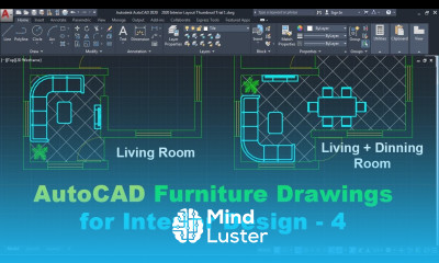 AutoCAD 2D Furniture Drawings for Interior Design 4
