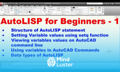 AutoLISP Programming Tutorial for Beginners 1 Part 1 of 2