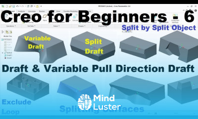 Creo Tutorial for Beginners 6 Creo Draft Tool Creo Variable Pull Direction Draft