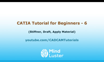 CATIA Tutorial for Beginners 6 CATIA V5 Part Design Tutorial Stiffner Draft Material