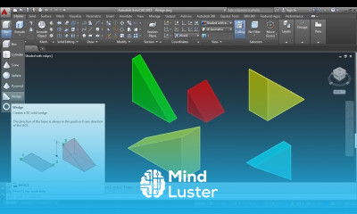 AutoCAD 3D Wedge Command Tutorial Complete