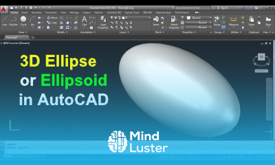 AutoCAD 3D Ellipse Tutorial How to create Ellipsoid in AutoCAD