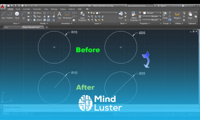 AutoCAD Radius Dimension Line to Center AutoCAD Diameter Dimension Two Arrows